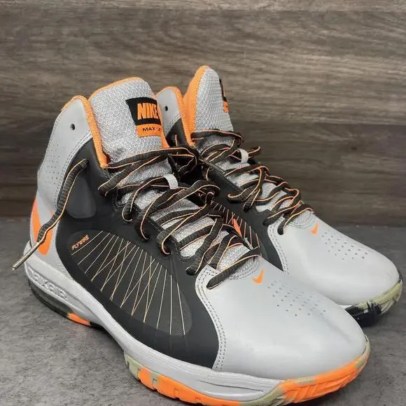 Nike Air Max Actualizer Basketball Shoes Mens Size 8.5 Grey Orange 622041-005